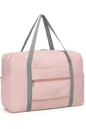Kono Reisetasche Faltbare Wasserdichte Reisehandtasche – Für A4, 13,5“ Laptops & Reisen rosa