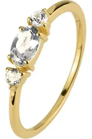 Jacques Lemans Fingerring, Topas weiß 52