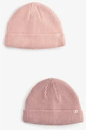 Next Erstlingsmütze 2er-Pack Baby-Beaniemützen (2-St) rosa Kopfumfang: 40 cm.