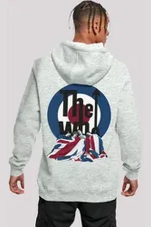 F4NT4STIC Kapuzenpullover The Who Flag Blanket Premium Qualität grau XL