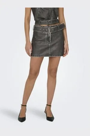 ONLY Minirock ONLELLA FAUX LEATHER LW MINI SKIRT OTW schwarz XS (34)