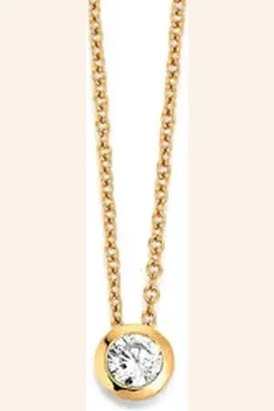 Viventy Kette mit Anhänger 781428 Kette mit Anhänger Colier Damen Zirkonia Silber Vergoldet
