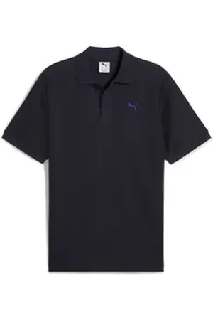 PUMA Poloshirt PREMIUM ESS Relaxed Jacquard Poloshirt Erwachsene blau L