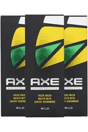 Axe Parfümzerstäuber 3x Wild EDT je 100ml für den Frische-Boost mit Green Mojito & Zede