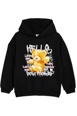 Koton Kapuzensweatshirt Kapuzenkragen Mit Aufdruck schwarz 122
