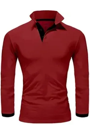 amaci Poloshirt CHARLOTTE Langarm Kontrast Poloshirt schwarz|weiß XL