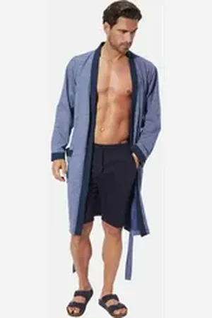 BABISTA Bademantel QUARIN, Baumwoll-Mix blau XL (56/58)