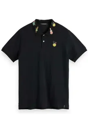Scotch&Soda Poloshirt Herren Poloshirt Embroidered Pique Polo 155469 schwarz M