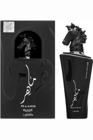 Lattafa Eau de Parfum Maahir Black Edition, Glasflakon, Parfüm EDP, Herrenduft