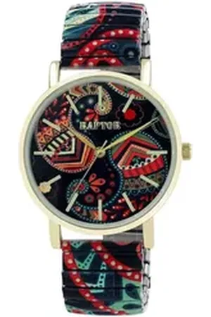 Raptor Quarzuhr Colorful Edition mit Edelstahlzugarmband, 3 ATM, Mineralglas