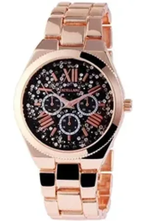 Excellanc Quarzuhr EX0135 Damenuhr mit Metallarmband, Damenuhr Metall
