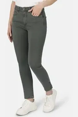 Stooker Women 5-Pocket-Jeans Rio Colour Skinny Fit Skinny Fit Casual Clean Wash Denim Jeans Magic Shape Effekt für Damen grün 40