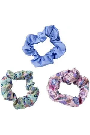 Disney Haargummi Kinder Haar Scrunchies 3 Stück Stitch, Set weiß