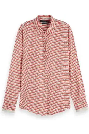 Scotch&Soda Blusenshirt Damen Bluse Drapey Shirt 154421 weiß S