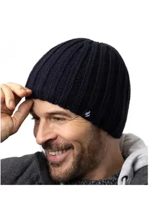 Heat Holders Strickmütze Herren Thermomütze blau