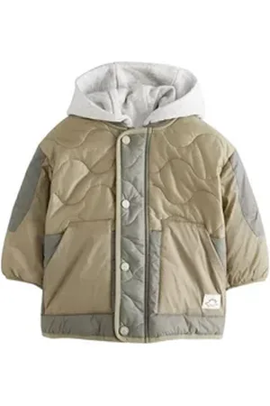 Next Steppjacke Steppjacke mit abnehmbarer Kapuze (1-St) grün 92-98 (2-3 J.)