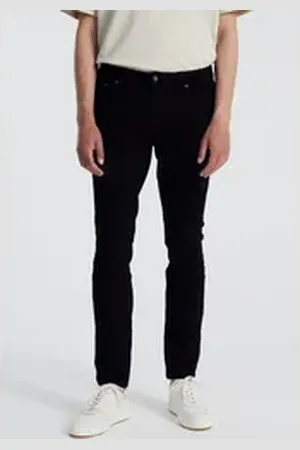Denim Project Slim-fit-Jeans mit Logo-Badge schwarz 30