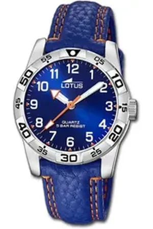 Lotus Quarzuhr Jugenduhr Junior Armbanduhr, (Analoguhr) blau