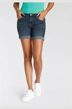 ARIZONA Jeansshorts Ultra-Stretch extra eng geschnitten, krempelbare Beinabschlüsse blau 44