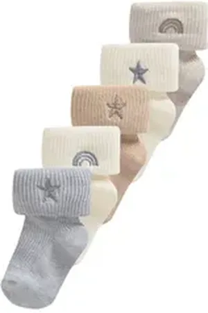 Next Basicsocken Babysocken im 5er-Pack (5-Paar) beige 80-92 (1-2 J.)