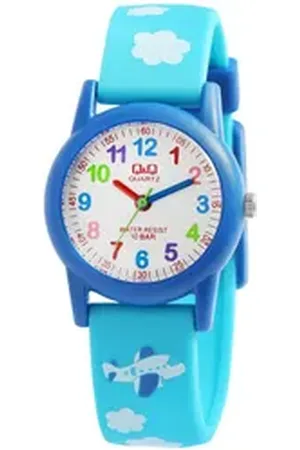 Q&Q Quarzuhr VR99J001Y Kinderuhr mit Silikonarmband, Blumen, 10 Bar