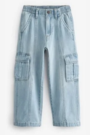 Next Cargojeans Cargojeans mit weitem Bein (1-tlg) blau 122 (7 J.)