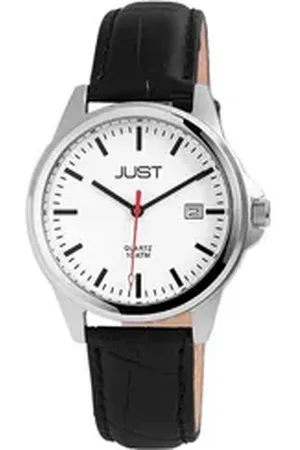 Just Watch Quarzuhr Troy Echtleder Herrenarmbanduhr, 3-Zeiger, Datumsanzeige