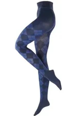 Burlington Lange Unterhose Damen Strumpfhose Elegant Essence 28002 blau 42-44