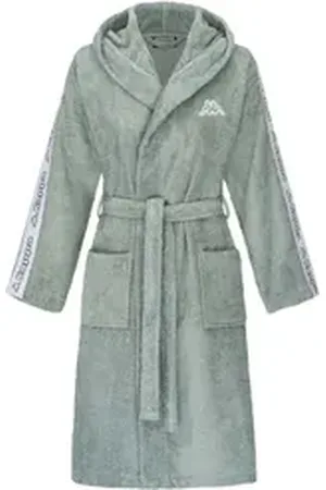 Kappa Bademantel Damen Bademantel Zuffy 708340, Standardgröße, Baumwolle, Ohne Verschluss grün XL