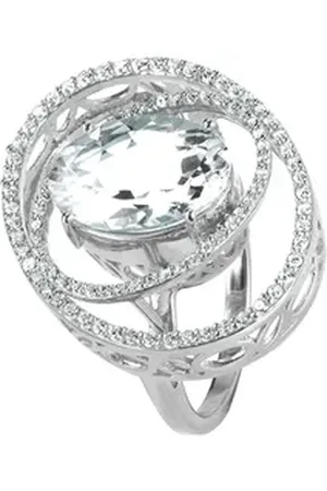 Jacques Lemans Fingerring, Topas weiß 58