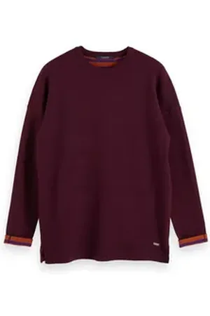 Scotch&Soda Fleecepullover Herren Pullover Reversible Knitted Pull 153642 lila XXL