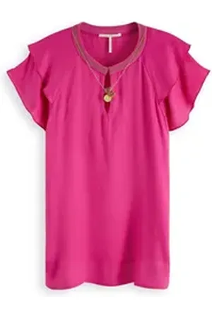 Scotch&Soda Tanktop Damen Top Rayon Top With Sporty Rib 149820 rosa L