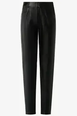 Comma, Comma Leggings Lederimitat (1-tlg) Slim Fit, Mid rise, Slim leg, 7/8-Hose Länge 36