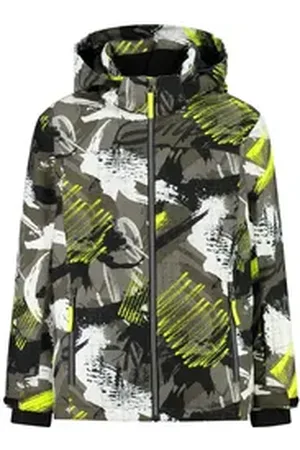CMP Skijacke Jungen Skijacke Boy Jacket Snaps Hood 39W1924 grün 140