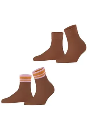 ESPRIT Kurzsocken Retro Glitter 2-Pack (2-Paar) rosa 35-38