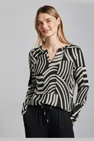 Street one Tunikashirt mit grafischem Muster schwarz 42