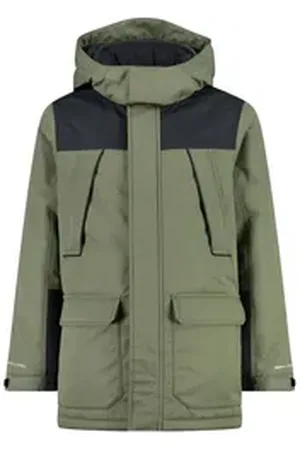 CMP Winterjacke Jungen Jacke Kid Fix Hood Jacket 33K1544 grün 128