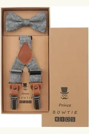 Prince BOWTIE Kinderfliege grau