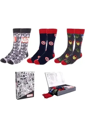 Marvel Socken Avengers (3-Paar) Geschenkset Gr. 38-45 bunt