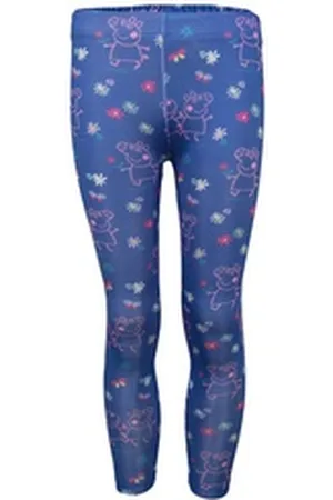 Peppa Pig Leggings Peppa Wutz Pig Mädchen Kinder Leggings Hose Gr. 92 bis 128 lila 92