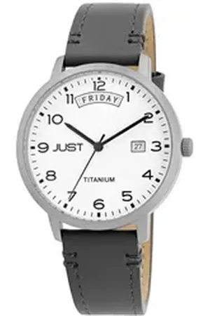 Just Watch Quarzuhr Miko "Fanis" Titan Herrenuhr mit Echtlederarmband, 5 ATM
