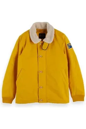 Scotch&Soda Winterjacke Herren Jacke short teddy collar jacket 152000 gelb XXL