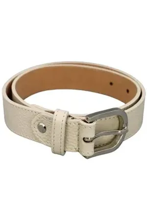 Adel Bags Ledergürtel Damen Gürtel, 3 cm Breit, verschiedene Farben,Hergestellt in Italien beige|silberfarben 100 cm