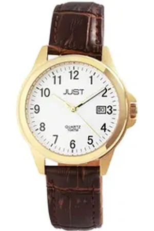 Just Watch Quarzuhr Troy Echtleder Herrenarmbanduhr, 3-Zeiger, Datumsanzeige