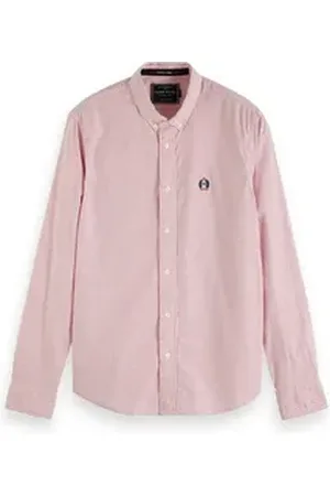 Scotch&Soda Kurzarmhemd Herren Langarm Hemd Classic Oxford Shirt 152151 weiß XL