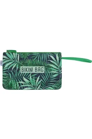 Capelli new york Strandtasche Bikini Tasche - Palmen grün