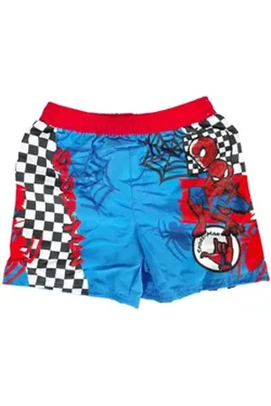 Marvel Badeshorts Spiderman Kinder Badehose Shorts Schwimmhose Gr. 98 bis 128 blau 116