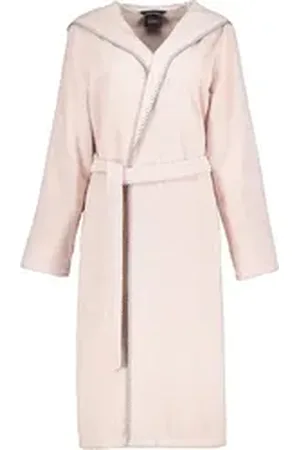 CAWÖ Cawö Damenbademantel Kapuze 6219 Kapuze Frottier, Kapuze, 100% Baumwolle rosa L