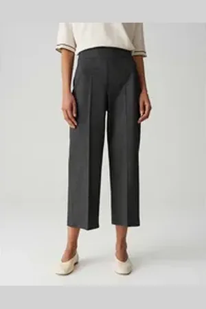 Opus Culotte Culotte MISHA PIXEL Wide aus Viskose Mix schwarz 40