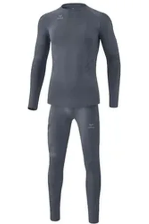 Erima Unterziehshirt Kinder Thermo-Unterwäsche Set Premium grau 128